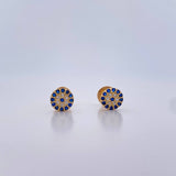 Topos Turcos 0.95gr / Circones Blancos Azules Oro Amarillo 18K $