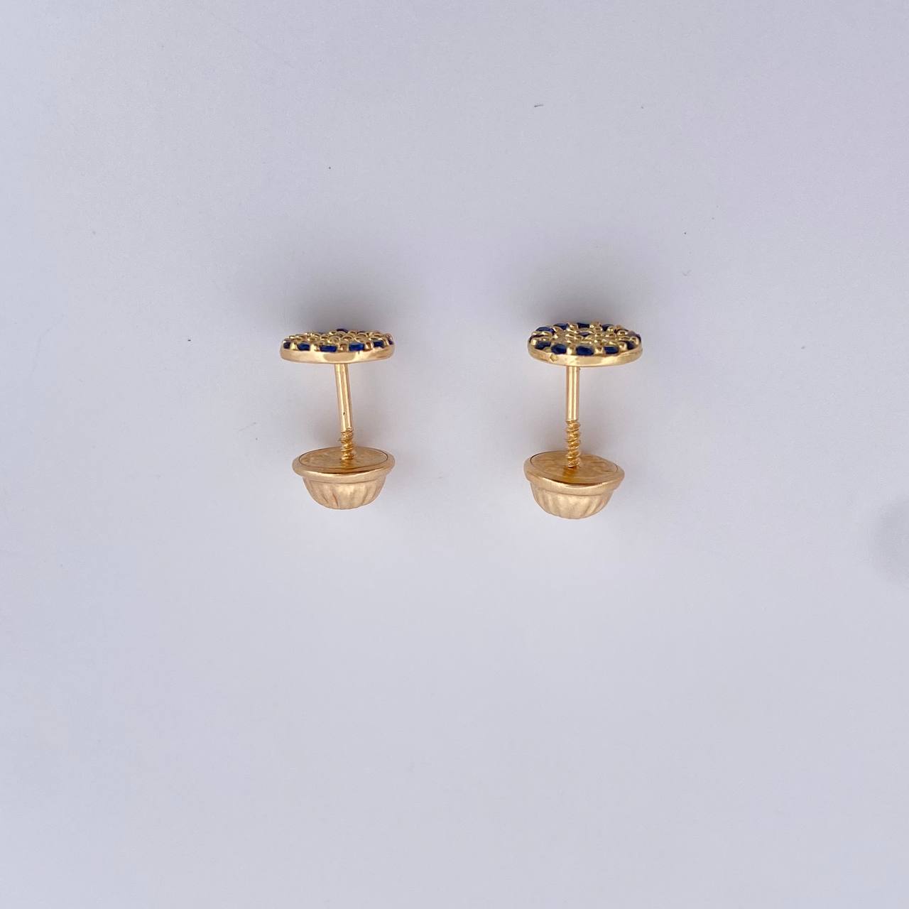 Topos Turcos 0.95gr / Circones Blancos Azules Oro Amarillo 18K $