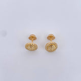 Topos Virgen Guadalupe 1.45gr / Circones Blancos Oro Amarillo 18K $