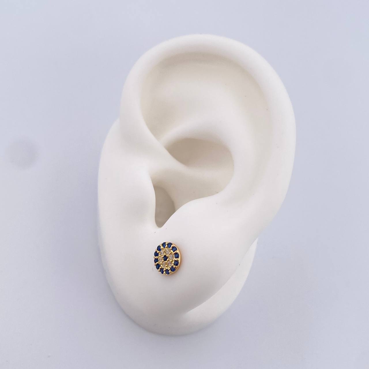 Topos Turcos 0.95gr / Circones Blancos Azules Oro Amarillo 18K $