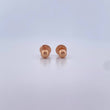 Topos Media Bola 0.35gr / 3mm Lisa Oro Rosa 18K $