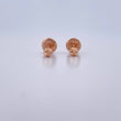 Topos Media Bola 0.4gr / 3mm Diamantadas Oro Rosa 18K $