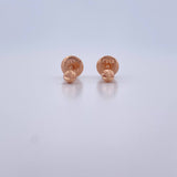 Topos Media Bola 0.4gr / 3mm Diamantadas Oro Rosa 18K $