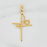 Dije Cruz Fe 1.65 g / 3.5 cm Oro Amarillo 18K