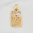 Dije Medalla Cruz 2.9 g / 3 cm Oro Amarillo 18K