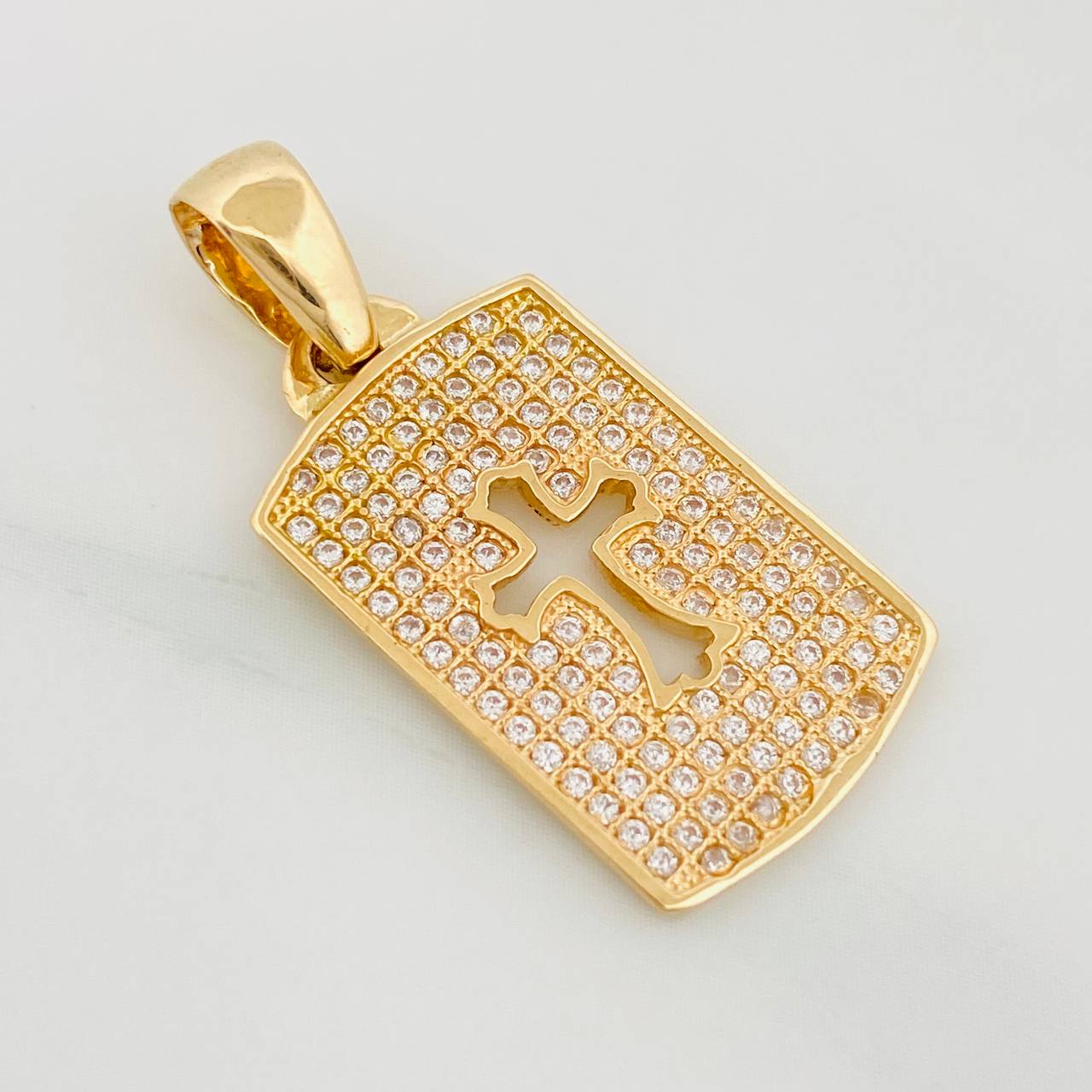 Dije Medalla Cruz 2.9 g / 3 cm Oro Amarillo 18K