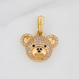 Dije Cara Oso 3.05 g / 2 cm Oro Amarillo 18K