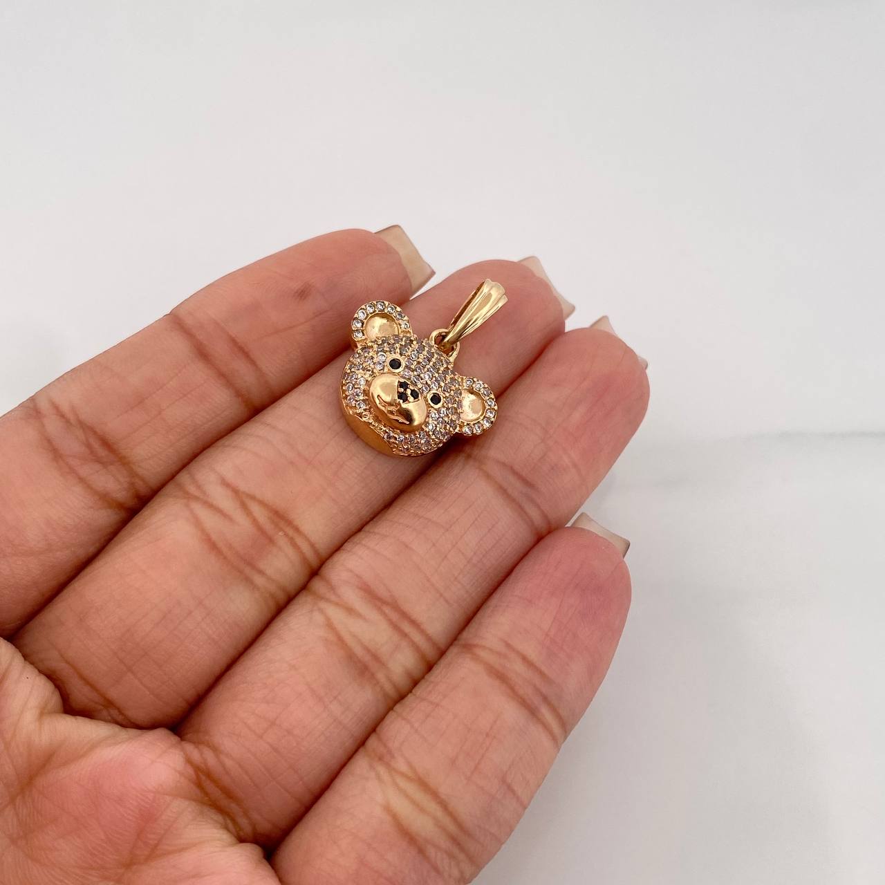 Dije Cara Oso 3.05 g / 2 cm Oro Amarillo 18K