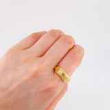 Anillo Pantera Tribal 4.35 g / T10 1/4 Oro Amarillo 18K