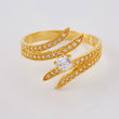 Anillo Olas Convexas 4.6 g / T10 1/4 Oro Amarillo 18K