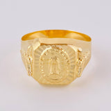 Anillo Sello Virgen De Guadalupe 3.05 g / T10 1/4 Oro Amarillo 18K