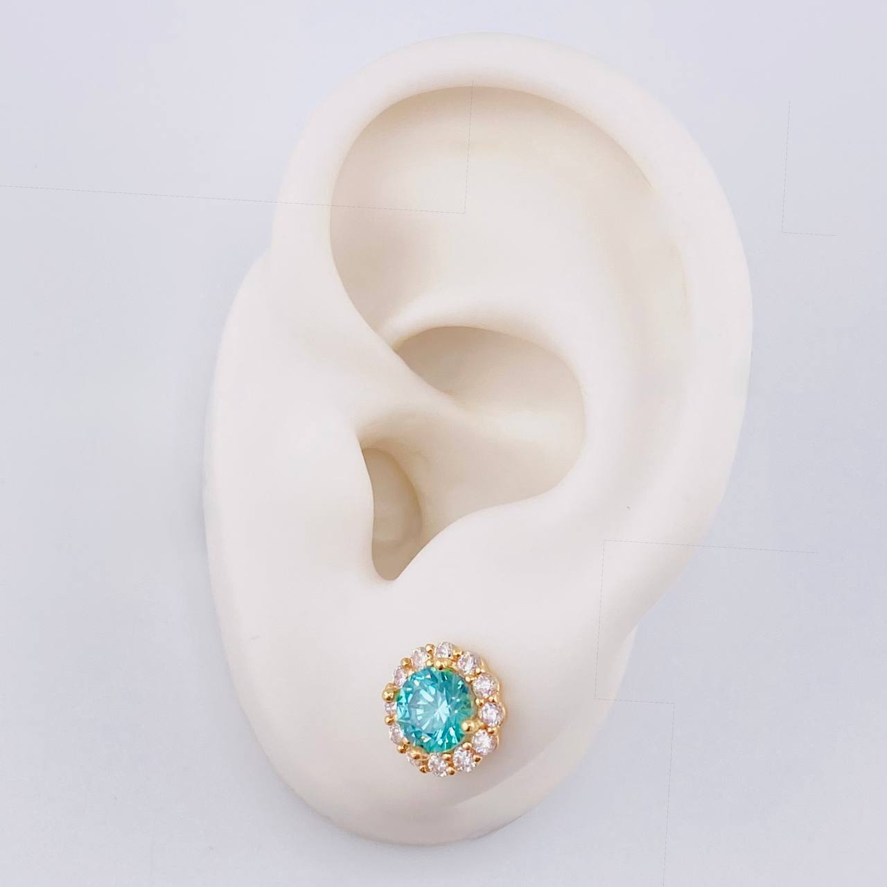 Topos Halo 3.1 g / 9.32 mm Oro Amarillo 18K