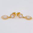Topos Halo Largos 2.85 g / 2.1 cm Oro Amarillo 18K