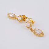 Topos Halo Largos 2.85 g / 2.1 cm Oro Amarillo 18K