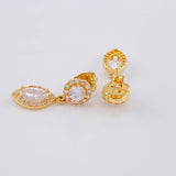 Topos Halo Largos 2.85 g / 2.1 cm Oro Amarillo 18K