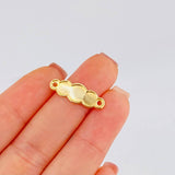 Herraje Placa Nube Bordeada 0.25 g / 2.2 cm Oro Amarillo 18K