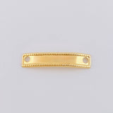 Herraje Placa Rectangular Bordeada 0.2 g / 2 cm Oro Amarillo 18K