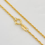 Cadena Lazo 1.15g / 60cm / 1.12mm Oro Amarillo 18K