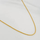 Cadena Lazo 1.15g / 60cm / 1.12mm Oro Amarillo 18K