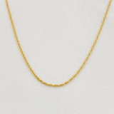 Cadena Lazo 1.15g / 60cm / 1.12mm Oro Amarillo 18K
