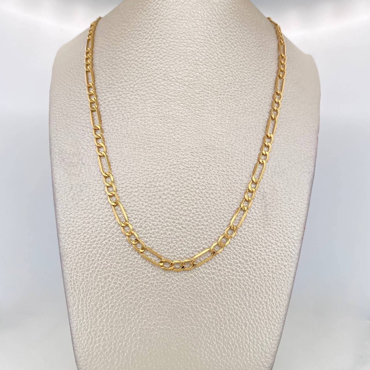 Cadena Figaro 7.7g / 60cm / 4.35mm Oro Amarillo 18K
