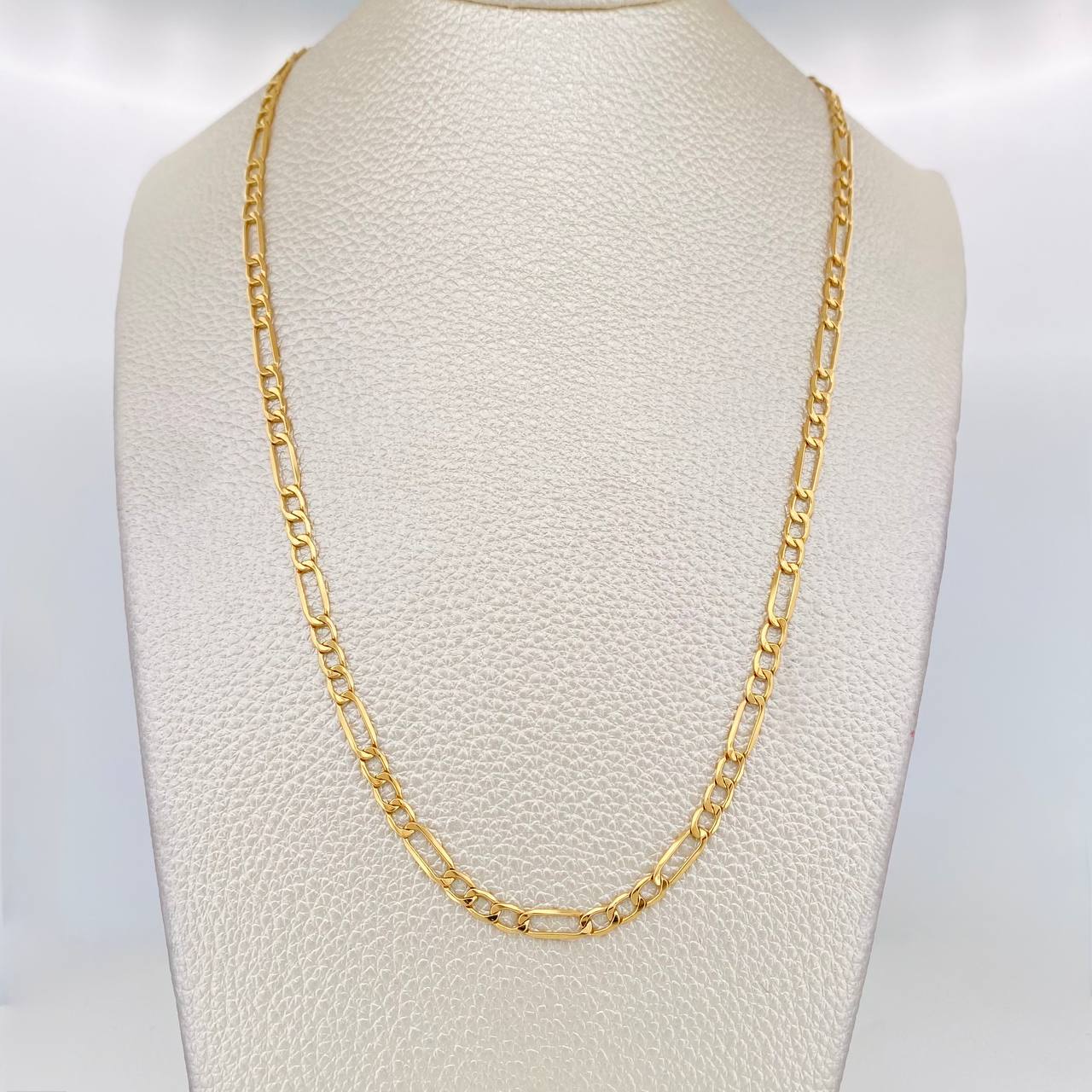 Cadena Figaro 5.6g / 60cm / 3.35mm Oro Amarillo 18K