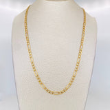 Cadena Figaro 5.6g / 60cm / 3.35mm Oro Amarillo 18K