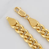 Pulso Cubano 7.25g / 21cm / 8.06mm Oro Amarillo 18K