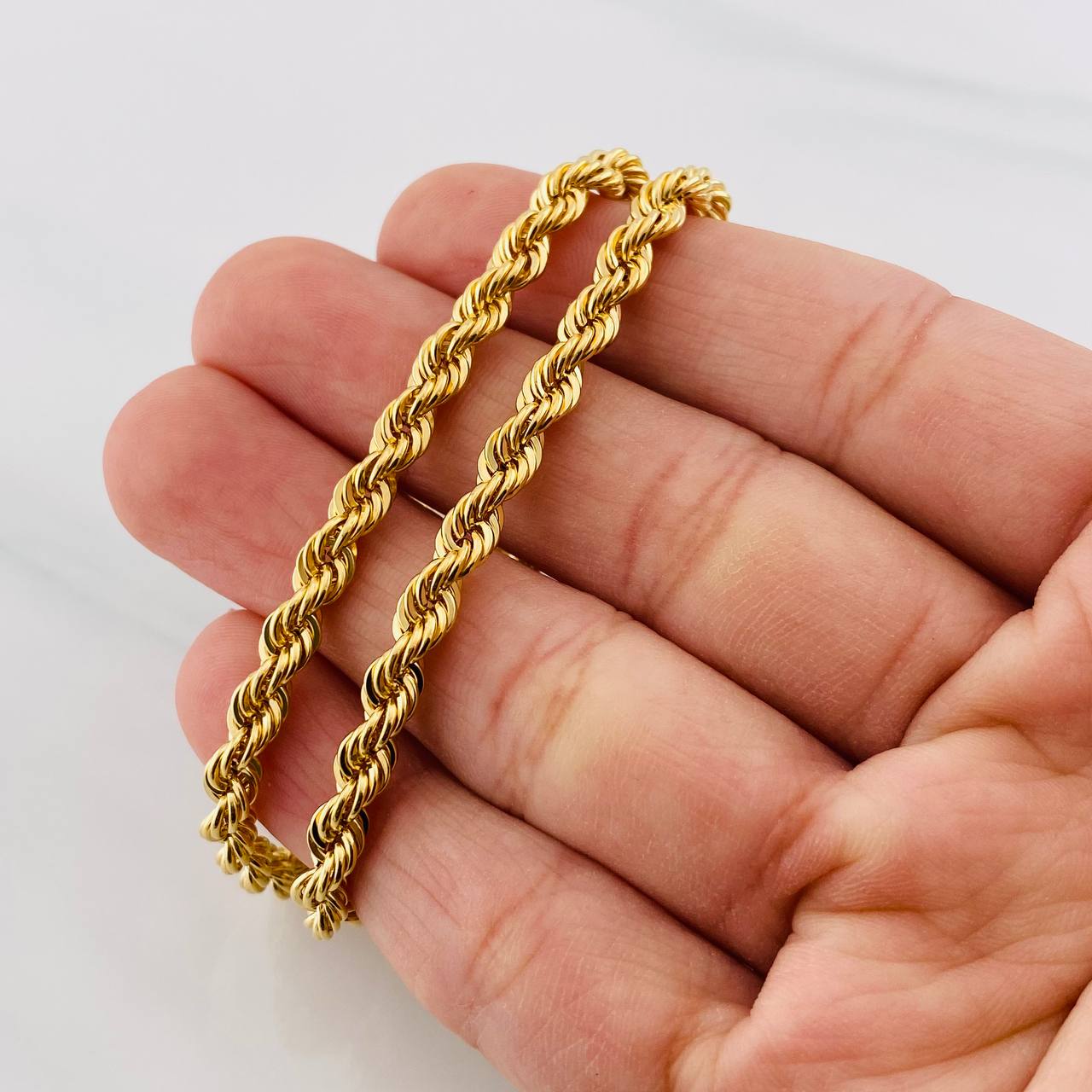 Cadena Lazo 14.8g / 60cm / 4.2mm Oro Amarillo 18K