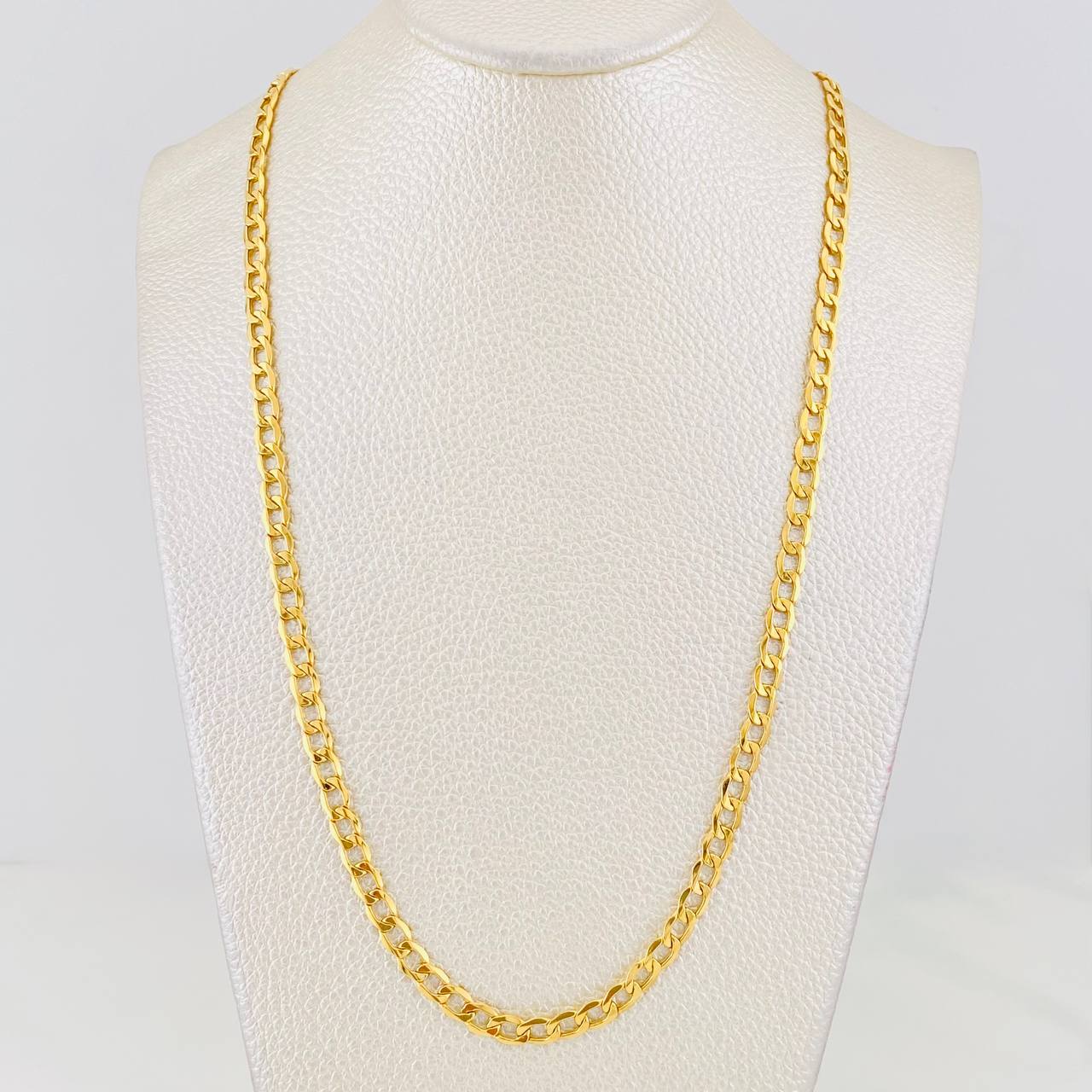 Cadena Cubana 8.85g / 60cm / 4.28mm Oro Amarillo 18K