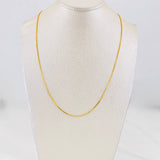 Cadena Escalera Seguida 2.45g / 45cm / 1.57mm Oro Amarillo 18K