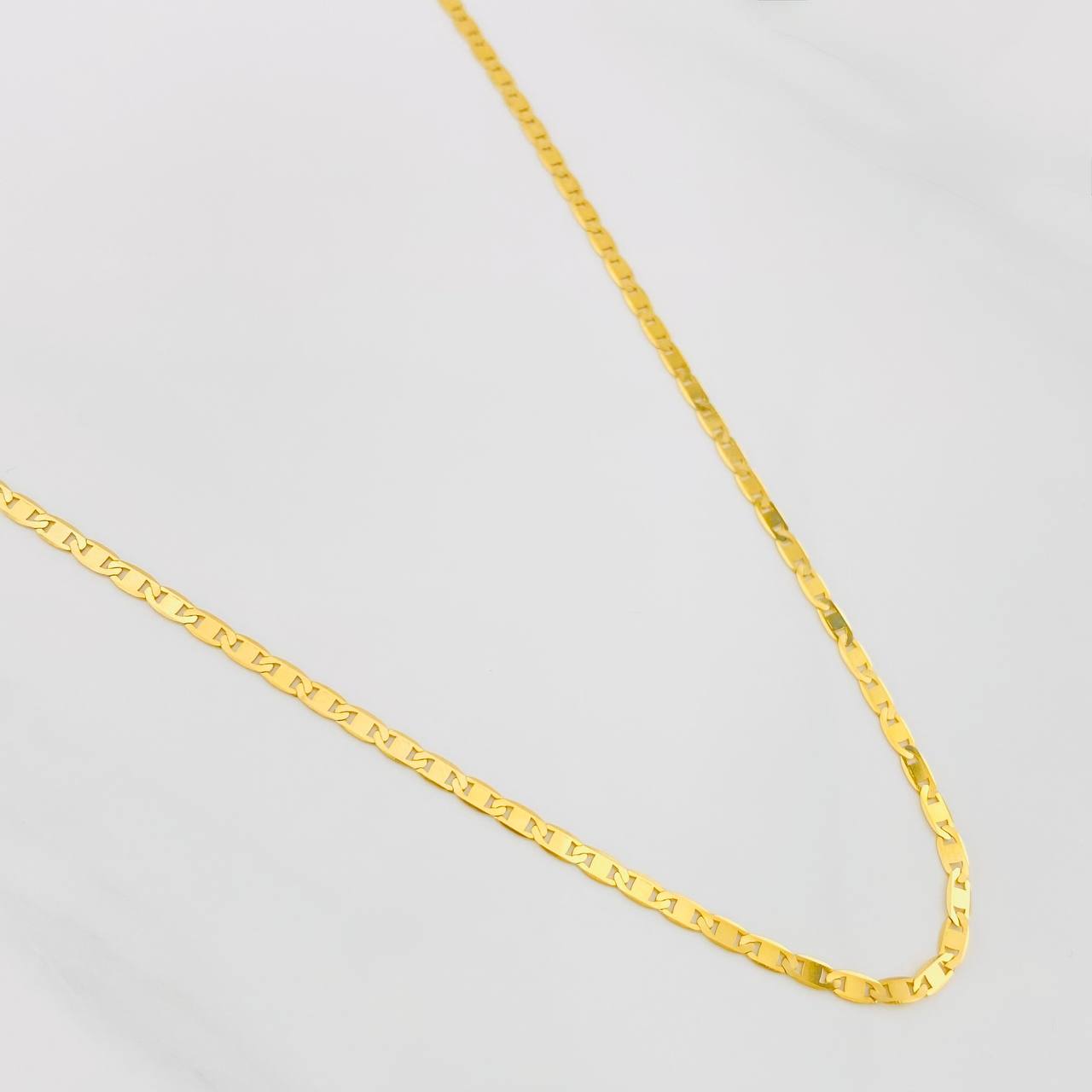 Cadena Escalera Plana 3.65g / 45cm / 2.16mm Oro Amarillo 18K