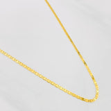 Cadena Escalera Plana 3.65g / 45cm / 2.16mm Oro Amarillo 18K