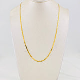 Cadena Escalera Plana 3.65g / 45cm / 2.16mm Oro Amarillo 18K