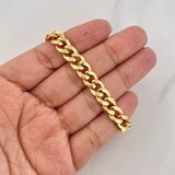 Pulso Cubano 7.25g / 21cm / 8.06mm Oro Amarillo 18K