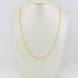 Cadena Lazo 1.15g / 60cm / 1.12mm Oro Amarillo 18K