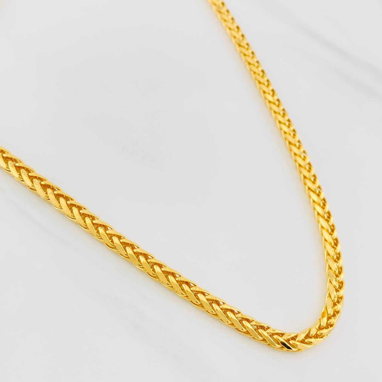 Cadena Franco 15.9g / 55cm / 3.74mm Oro Amarillo 18K