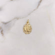Dije Medalla 0.85gr / 2.1cm / Diamantada Oro Amarillo 18K $
