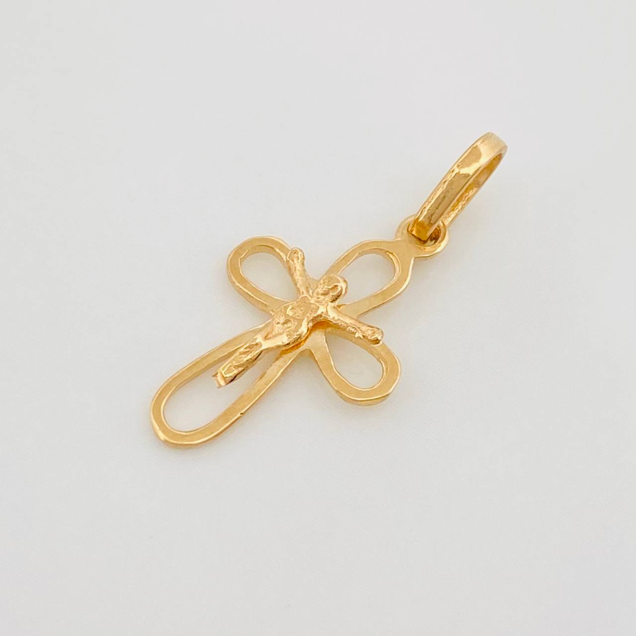 Dije Cruz Cristo 0.65 g / 2.3 cm Oro Amarillo 18K