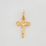 Dije Cruz Cristo 0.7 g / 2 cm Oro Amarillo 18K