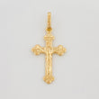 Dije Cruz Cristo 0.7 g / 2.5 cm Oro Amarillo 18K