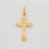 Dije Cruz Cristo Ortodoxa 0.65 g / 2.5 cm Oro Amarillo 18K