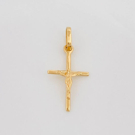 Dije Cruz Cristo 0.65 g / 2.2 cm Oro Amarillo 18K