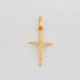 Dije Cruz Cristo 0.65 g / 2.3 cm Oro Amarillo 18K
