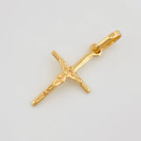 Dije Cruz Cristo 0.65 g / 2.3 cm Oro Amarillo 18K