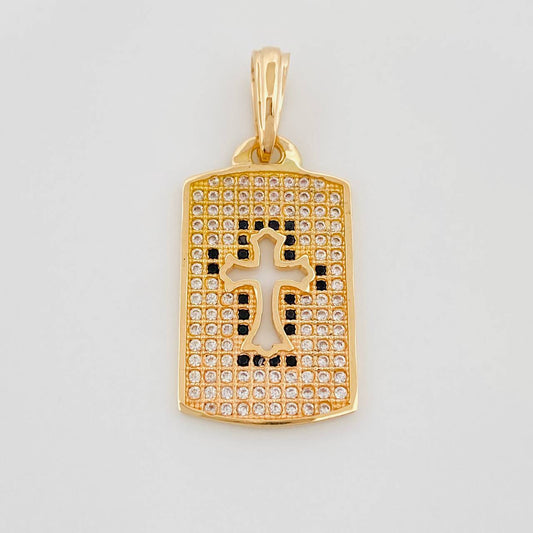Dije Medalla Cruz 3.15 g / 3 cm Oro Amarillo 18K