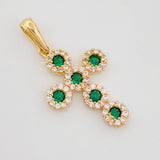 Dije Cruz Tupida 2.6 g / 3.3 cm Oro Amarillo 18K