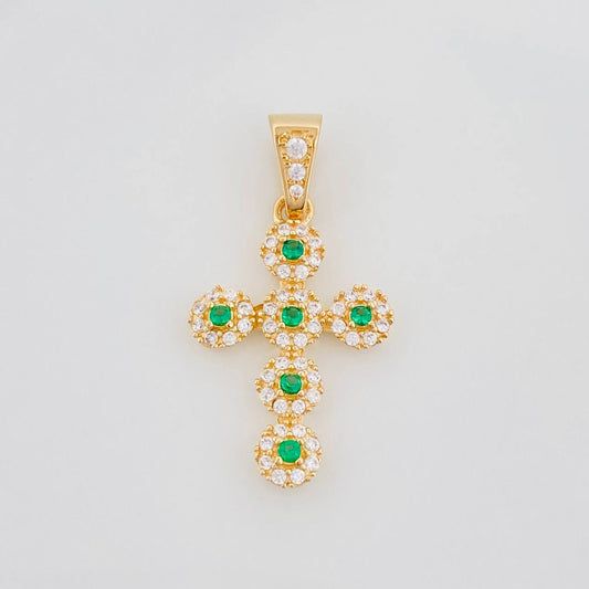 Dije Cruz Tupida 1.8 g / 2.5 cm Oro Amarillo 18K