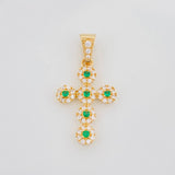 Dije Cruz Tupida 1.8 g / 2.5 cm Oro Amarillo 18K