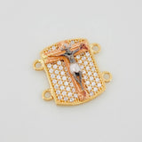 Herraje Cristo 2.35 g / 1.5 cm Tres Oros 18K